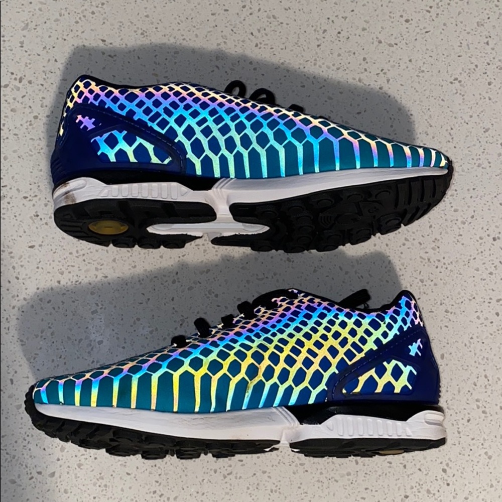 Adidas ZX Flux Snakeskin - BLUE - US Men’s 9